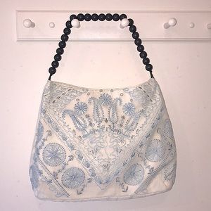 Nine West Embroidered Shoulder Bag